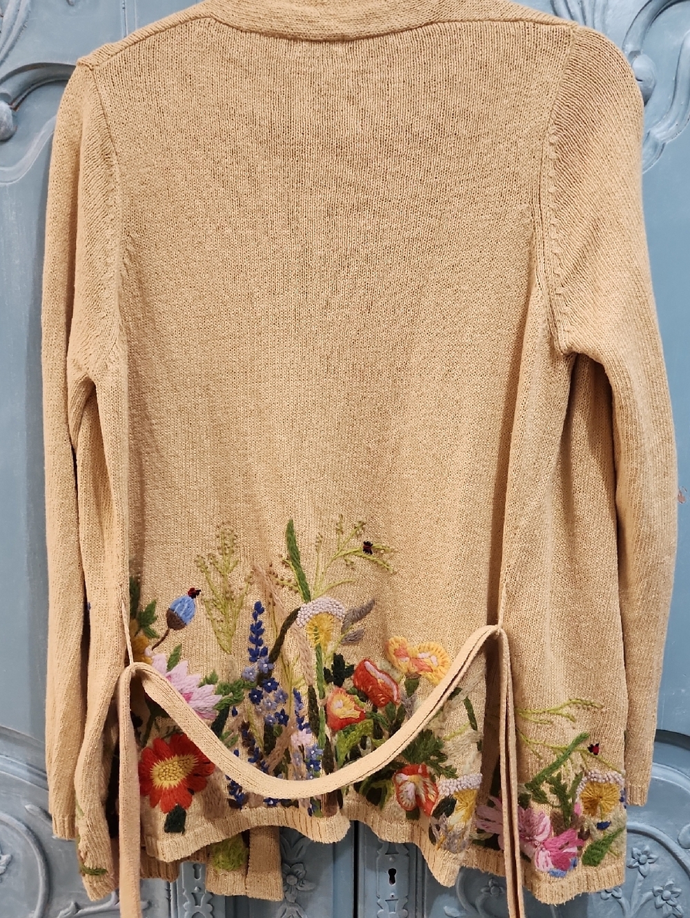 Odille Beige Knit Cardigan